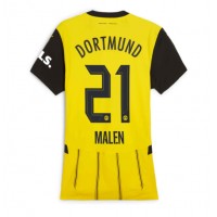 Borussia Dortmund Donyell Malen #21 Domáci Ženy futbalový dres 2024-25 Krátky Rukáv